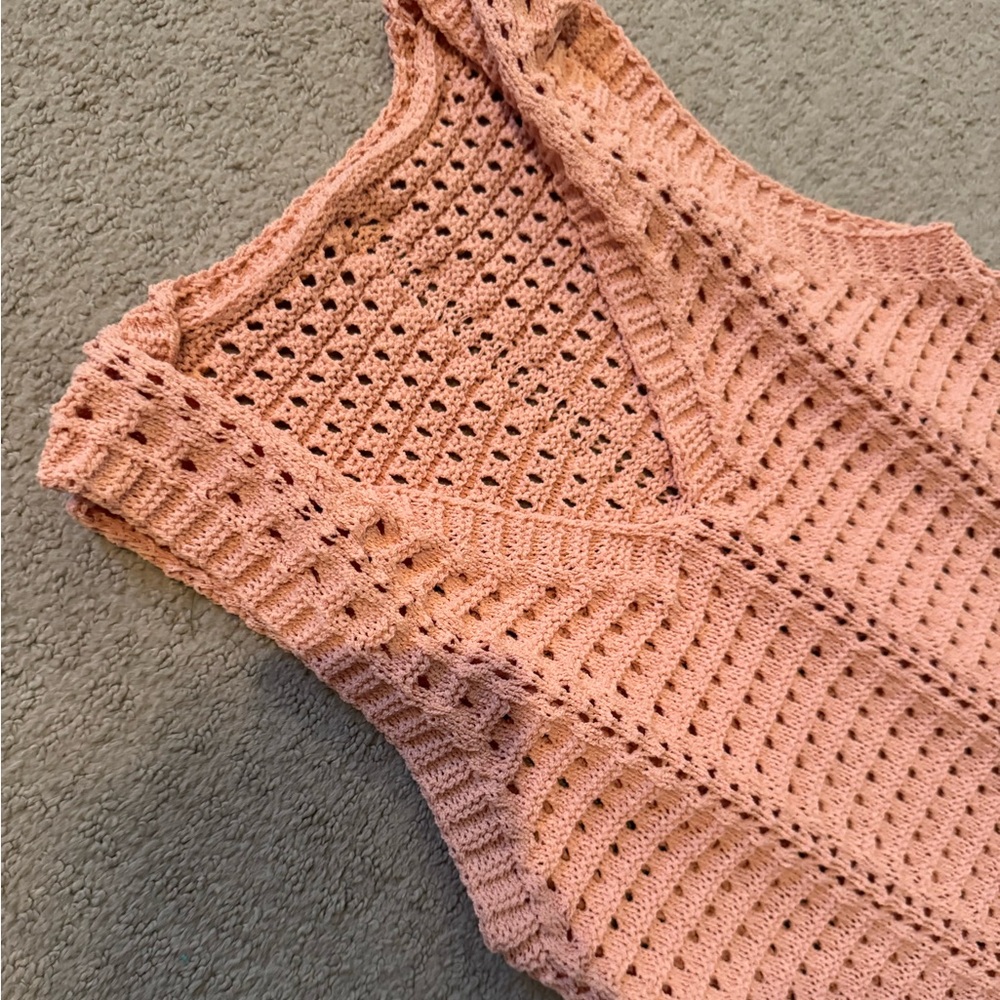 Crochet swim coverup